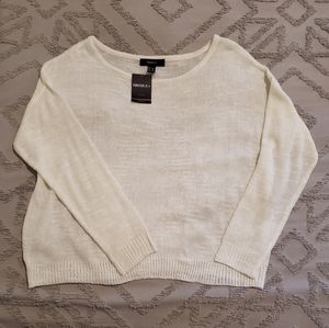 NWT Forever 21 White Sweater Sz. 2x